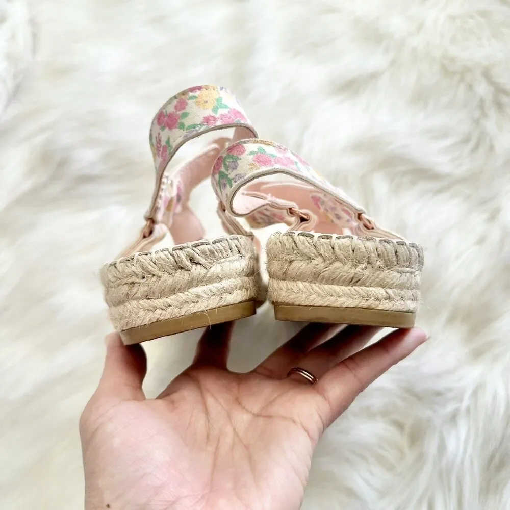 Manebi x LoveShackFancy Women’s Hiking Sandal Mixed Flowers Sz 39 8.5